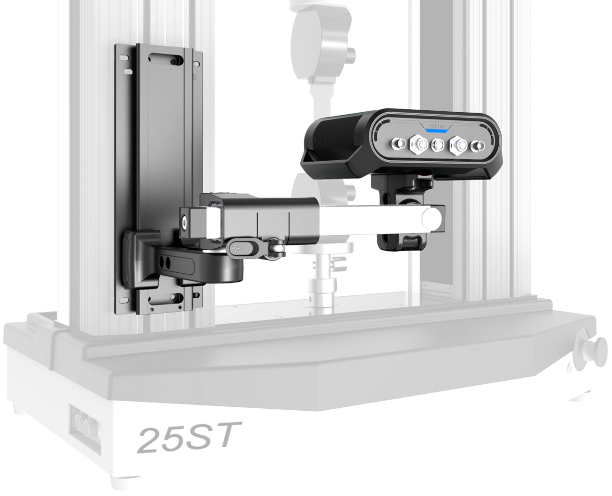 Support de montage sur machine d'essai pour tête optique d'extensomètre vidéo 3D Imetrum Axiom - Distribution Mescan