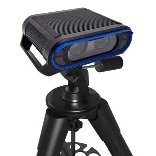 Système de mesure vidéo 3D Imetrum Axiom haute résolution sur trépied pour caractérisation de précision en laboratoire