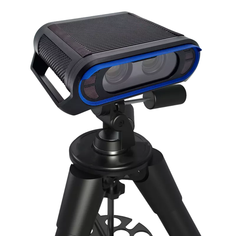 Système de mesure vidéo 3D Imetrum Axiom haute résolution sur trépied pour caractérisation de précision en laboratoire
