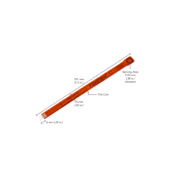 Capteur de force piézorésistif FSR standard jusqu'à + 200°C - Modèle Tekscan FlexiForce™ HT201 pour haute température