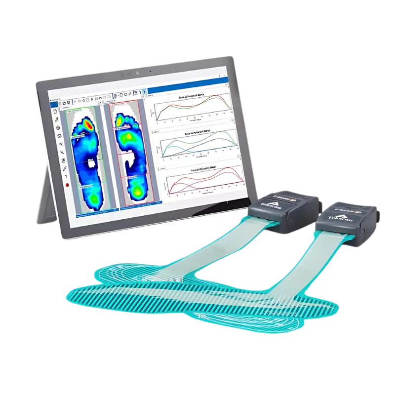 Semelles de mesure à haute résolution F-Scan GO de Tekscan, mesure des pressions plantaires dans les chaussures