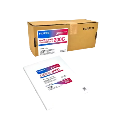 Fujifilm Thermoscale 200C, mesure de températures en couleurs de 180 à 220°C, conditionnement rouleau ou paquet de 5 feuilles