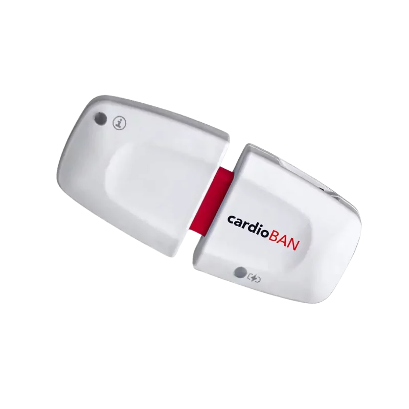 capteur ecg bluetooth cardioban, dispositif wearable biosignalsplux compact et léger, distribution Mescan