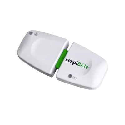 capteur de respiration bluetooth respiban, dispositif wearable biosignalsplux compact et léger, distribution Mescan