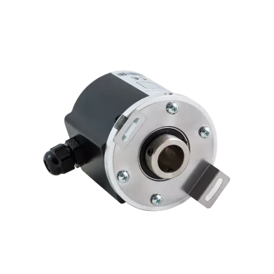 Elap MEM-Parallel codeurs numérique absolus sortie push-pull à bride, arbre creux