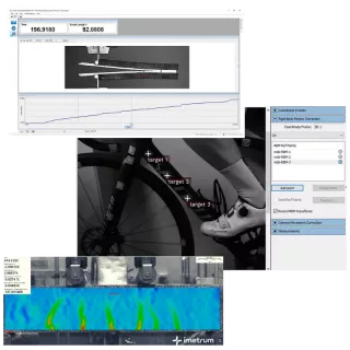Logiciel Imetrum Video Gauge™ pour extensométrie vidéo, analyse cinématique 2D / 3D, corrélation d'images numériques (DIC)