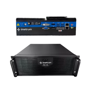 Unité centrale de calcul Imetrum fanless (Axiom, UVX3D, Flexi) ou châssis rack 19" convertible tour pour optiques Mobius