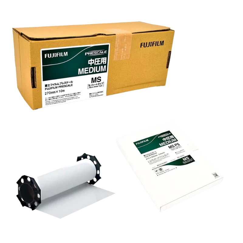 Fujifilm Prescale MS "Medium Pressure", mesure de pression en couleur de 10 à 50 MPa, compatible Prescale Mobile