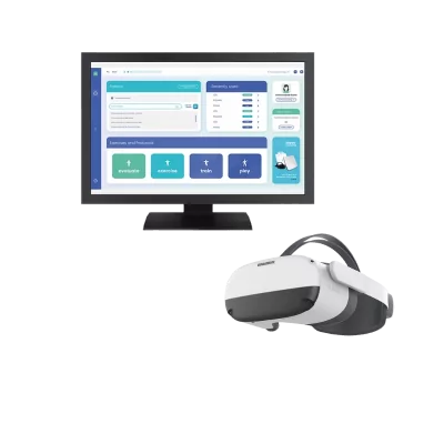 Solution physio sensing vertigo à casque de réalité virtuelle, distribution sensing future France Mescan