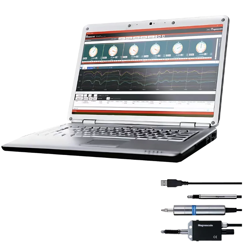 Magnescale MeasureViewer, logiciel PC pour palpeurs numériques Digital Gauge DK DT DS