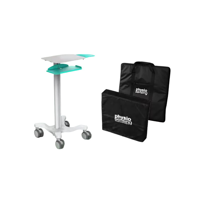 Chariot médical, mousse, sac de transport pour plateforme de pression physio sensing, distribution sensing future France Mescan