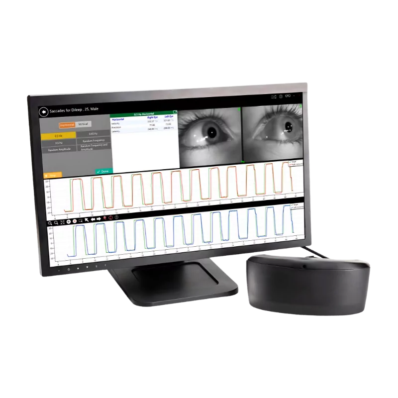 vidéo oculographie VOG, nystagmographie VNG physio sensing, distribution sensing future France Mescan