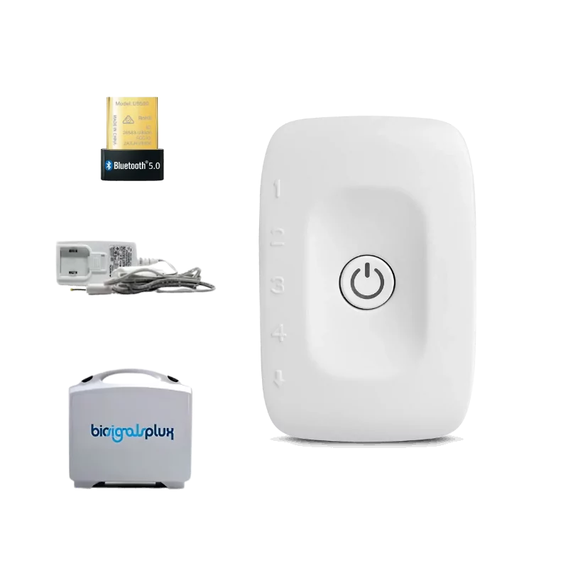 kit biosignalsplux explorer, mesures physiologiques, 4 capteurs bluetooth, distribution Mescan