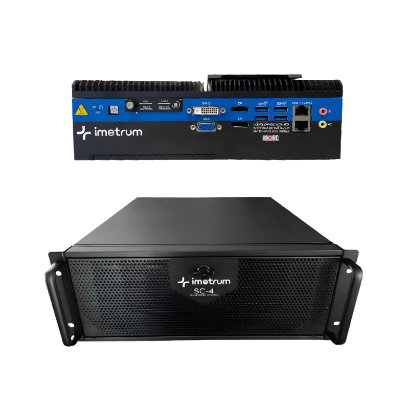 Contrôleurs de systèmes DIC Imetrum pour Video Gauge, compatible modules vidéos UVX3D, Axiom et Mobius