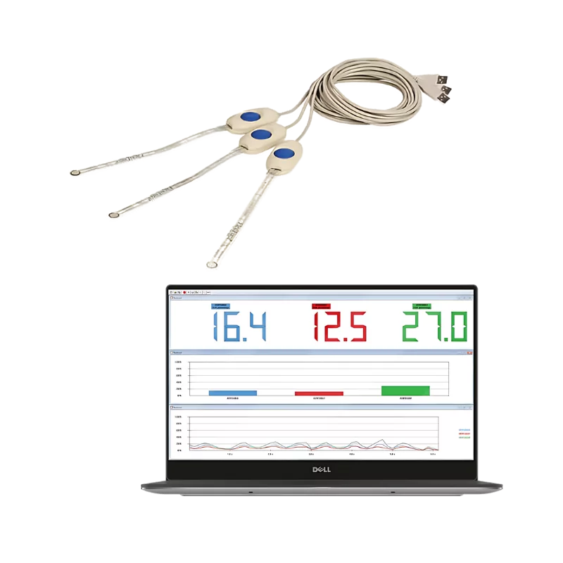 Système Tekscan ELF - Mesure de force sur USB, 1 à 16 capteurs piézorésistifs FSR FlexiForce sur PC Windows