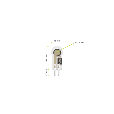 Capteur de force piézorésistif FSR standard miniature Ø 3 mm idéal intégration IoT - Technologie Tekscan - FlexiForce™ A101
