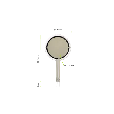Capteur de force piézorésistif FSR rond Ø 25 mm Tekscan - FlexiForce™ A401