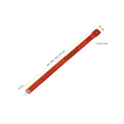 Capteur de force piézorésistif FSR standard jusqu'à + 200°C - Modèle Tekscan FlexiForce™ HT201 pour haute température