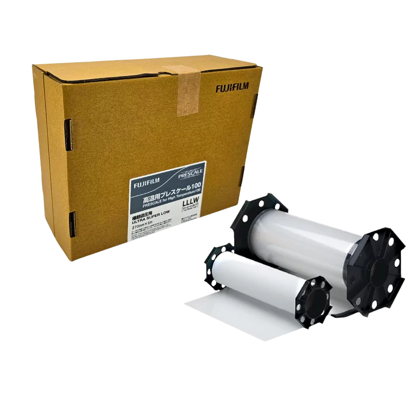 Fujifilm Prescale HT 100 LLLW "Ultra Super Low Pressure", mesure la pression de 0,2 et 0,6 MPa à température entre 30 et 150°C