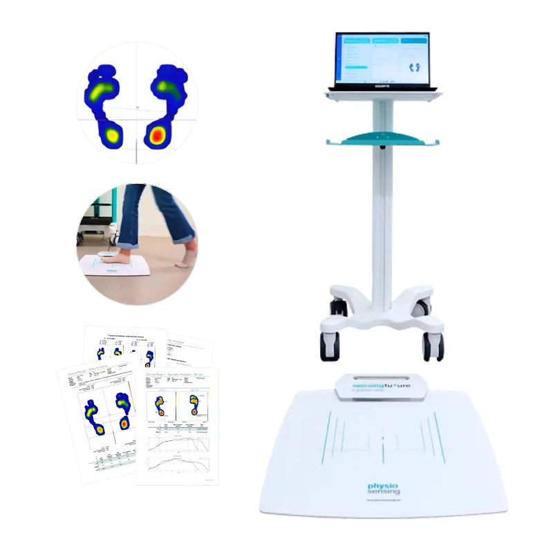 Plateforme baropodométrique physio sensing podo, distribution sensing future France Mescan