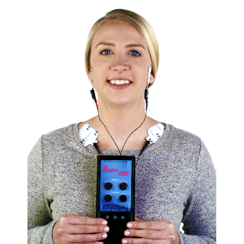QuadraTENS™ - Stimulateur TENS pour le visage - Décontraction des muscles de la mâchoire, du visage et du cou