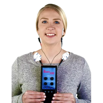 Bioresearch QuadraTENS, stimulateur TENS pour le visage, relâchement des muscles de la mâchoire, du visage et du cou