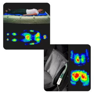Nappes de pression souple et extensible Tekscan pour ergonomie de sièges et matelas