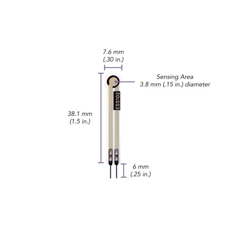 Capteur de force piézorésistif FSR OEM +80°C - 90 %Hr Tekscan - FlexiForce™ ESS102