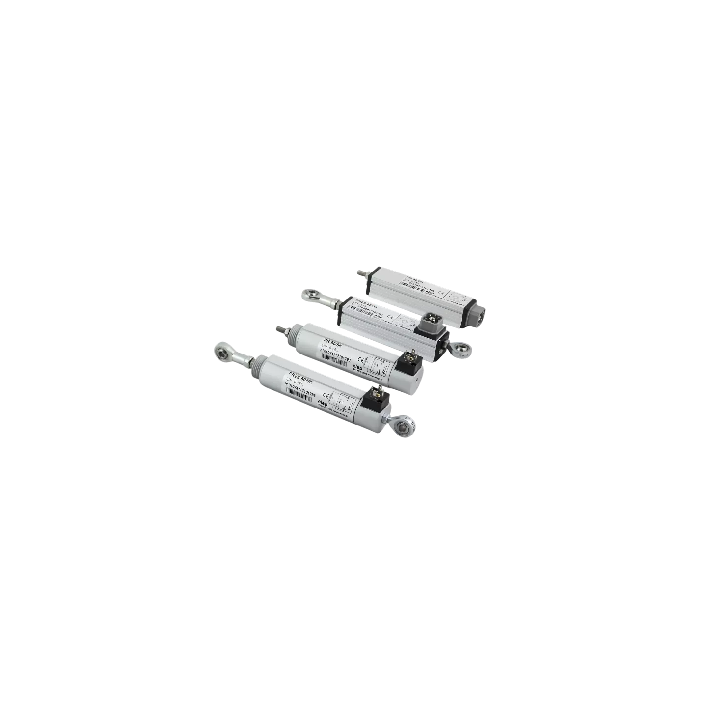 Elap PR, PM et PT, potentiomètres 5 KOhm, boitier alu 21 x 21 mm ou ∅26mm, course 25 à 150 mm, IP64 / IP65