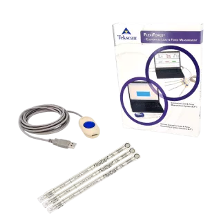 Poigne d acquisition USB du systeme ELF connectee a un capteur FlexiForce B201