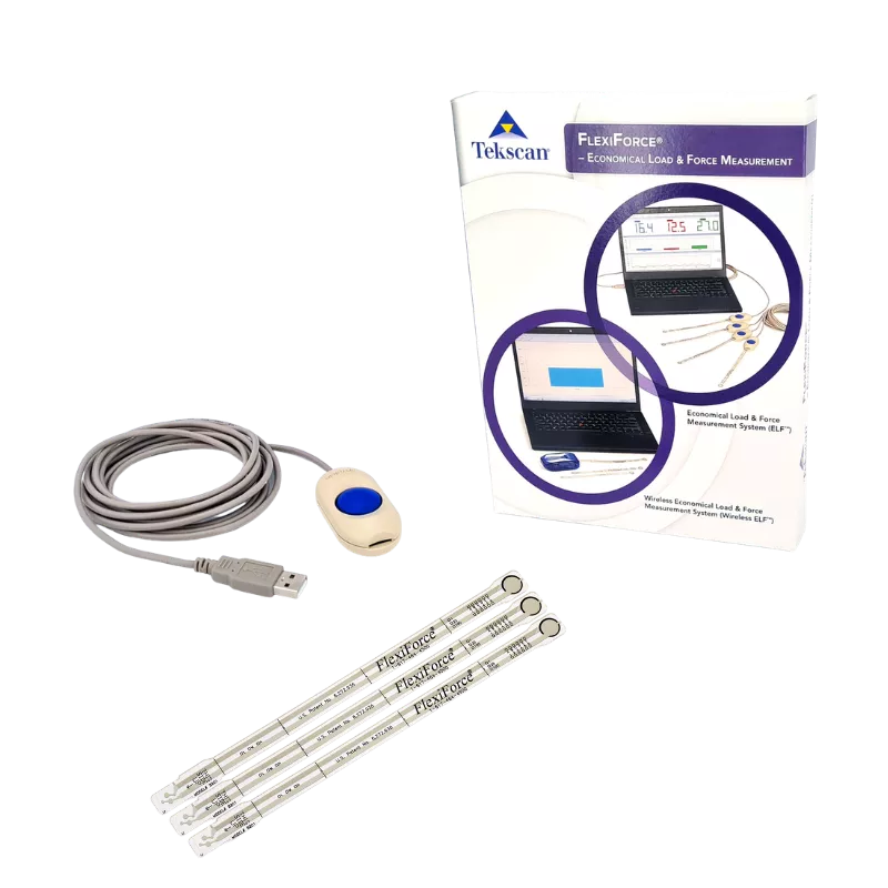 Poigne d acquisition USB du systeme ELF connectee a un capteur FlexiForce B201