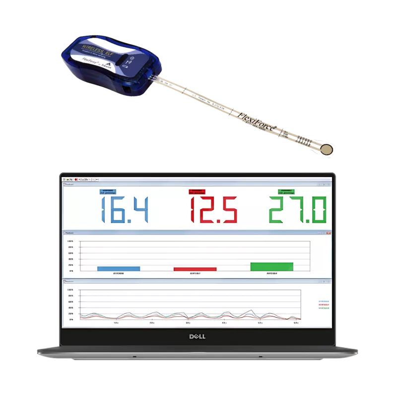 Transmetteur sans fil WiFi du systeme WELF Tekscan avec capteur FlexiForce A201
