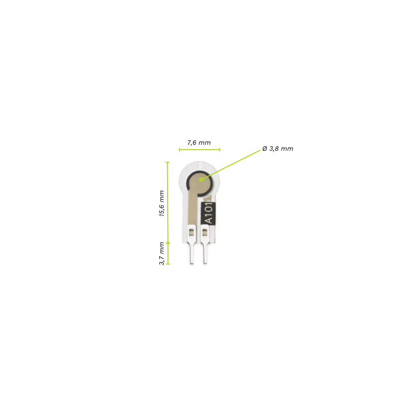 Capteur de force miniature piézoresistif Tekscan FlexiForce A101 avec zone sensible fine