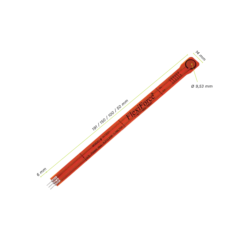 Capteur de force haute temperature Tekscan FlexiForce HT201 pour milieu industriel