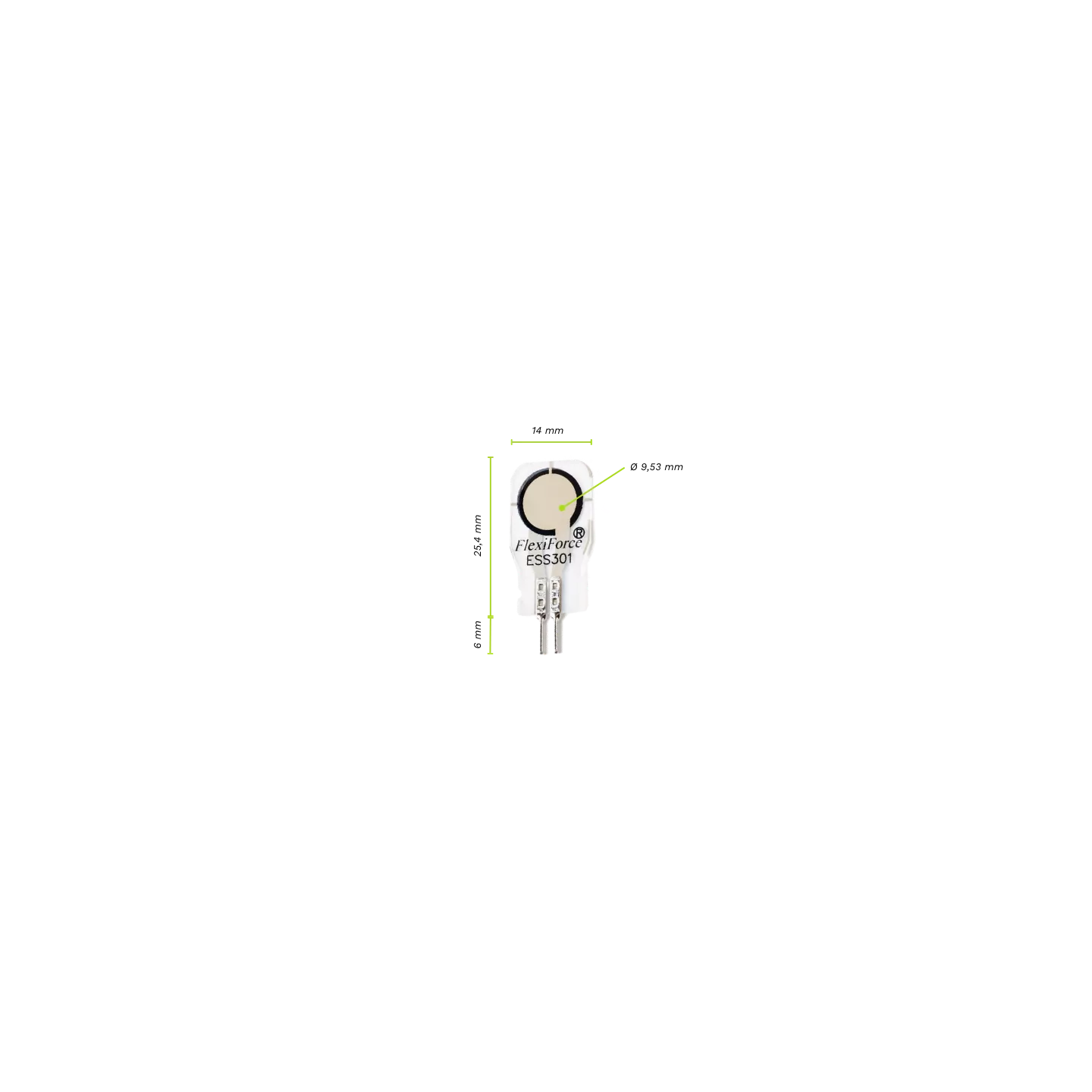 Capteur miniature de force haute stabilite environnementale Tekscan FlexiForce ESS301