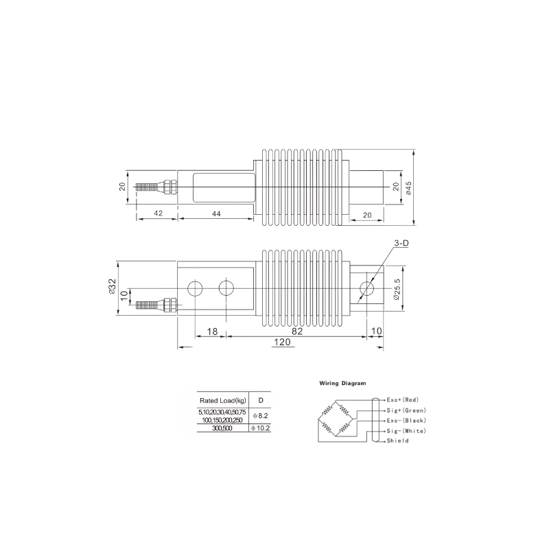 Capteur Poutre de Flexion Modèle HSX | Pesage Industriel | Mescan