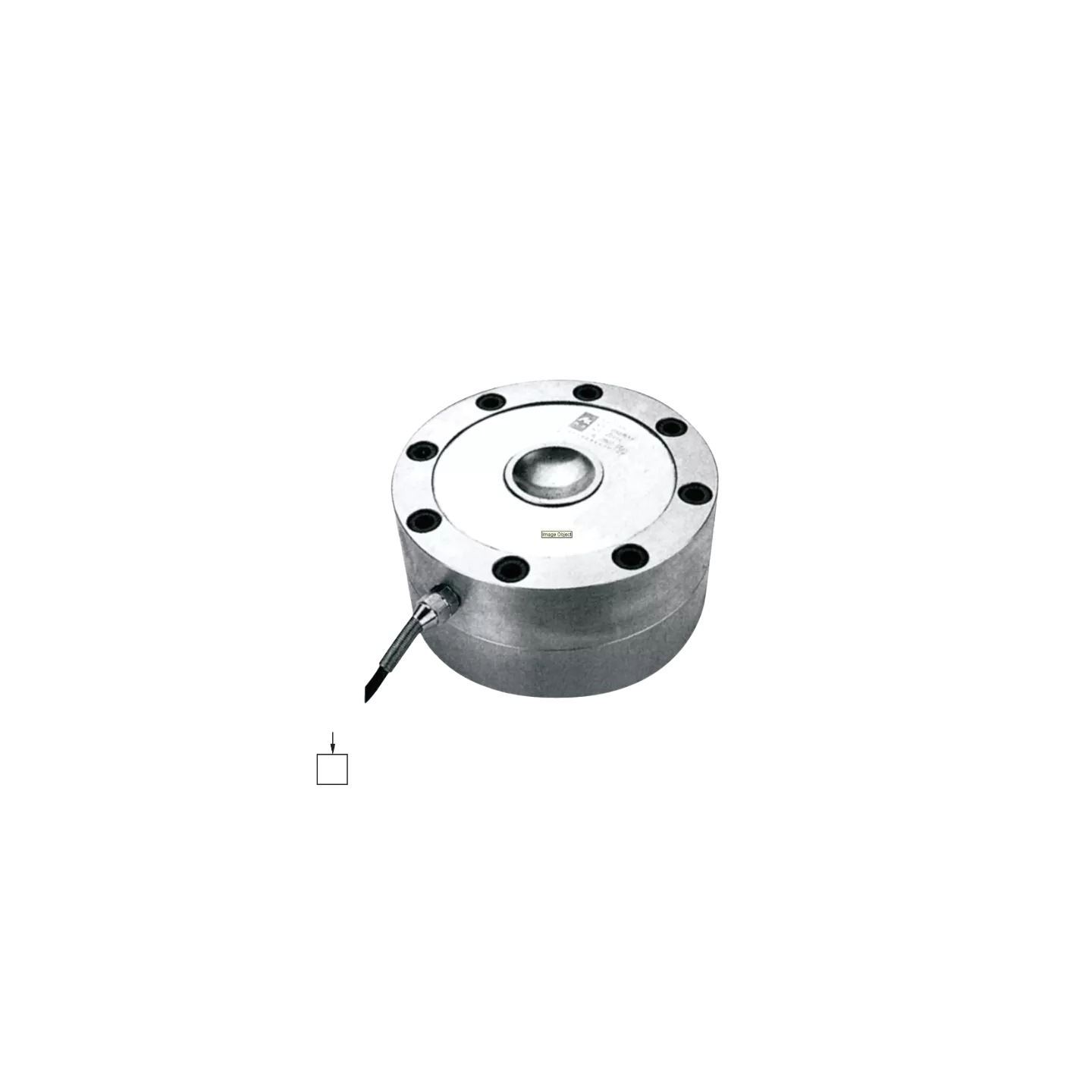 Capteur de compression haute capacité type galette modele LFS avec sphere de centrage