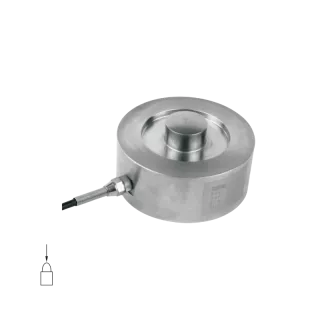 Capteur de force en compression profil bas de type galette modele YBS