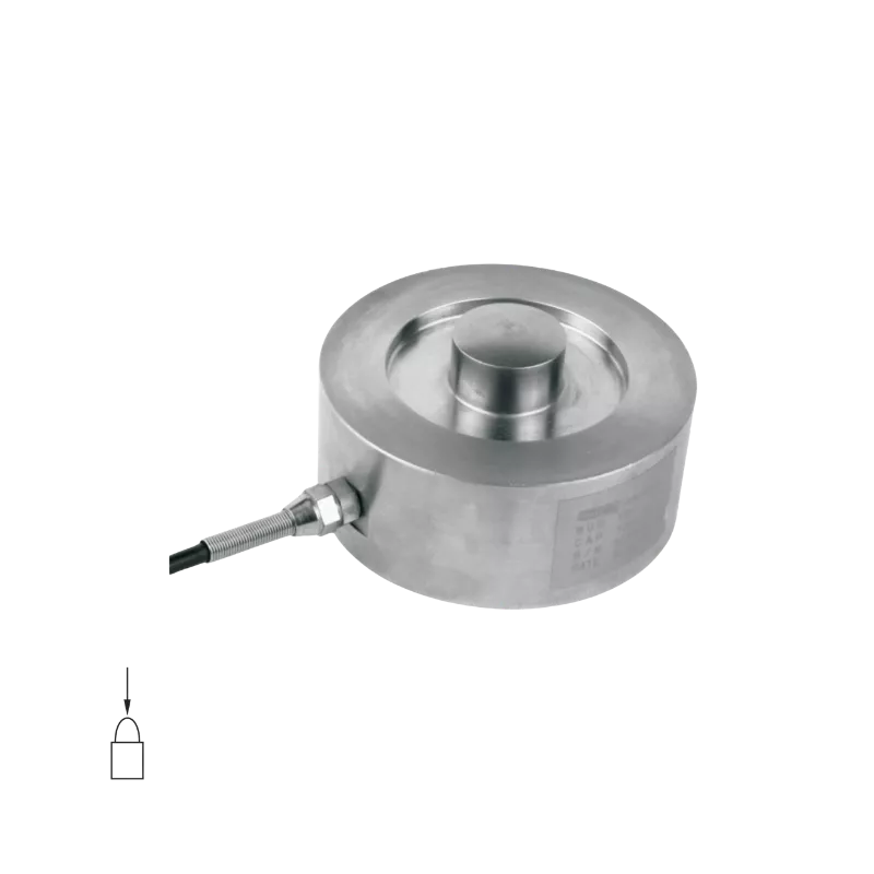 Capteur de force en compression profil bas de type galette modele YBS