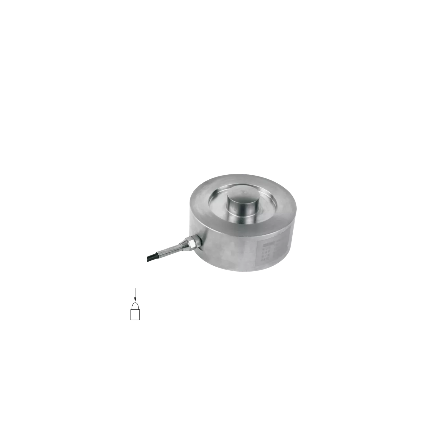 Capteur de force en compression profil bas de type galette modele YBS