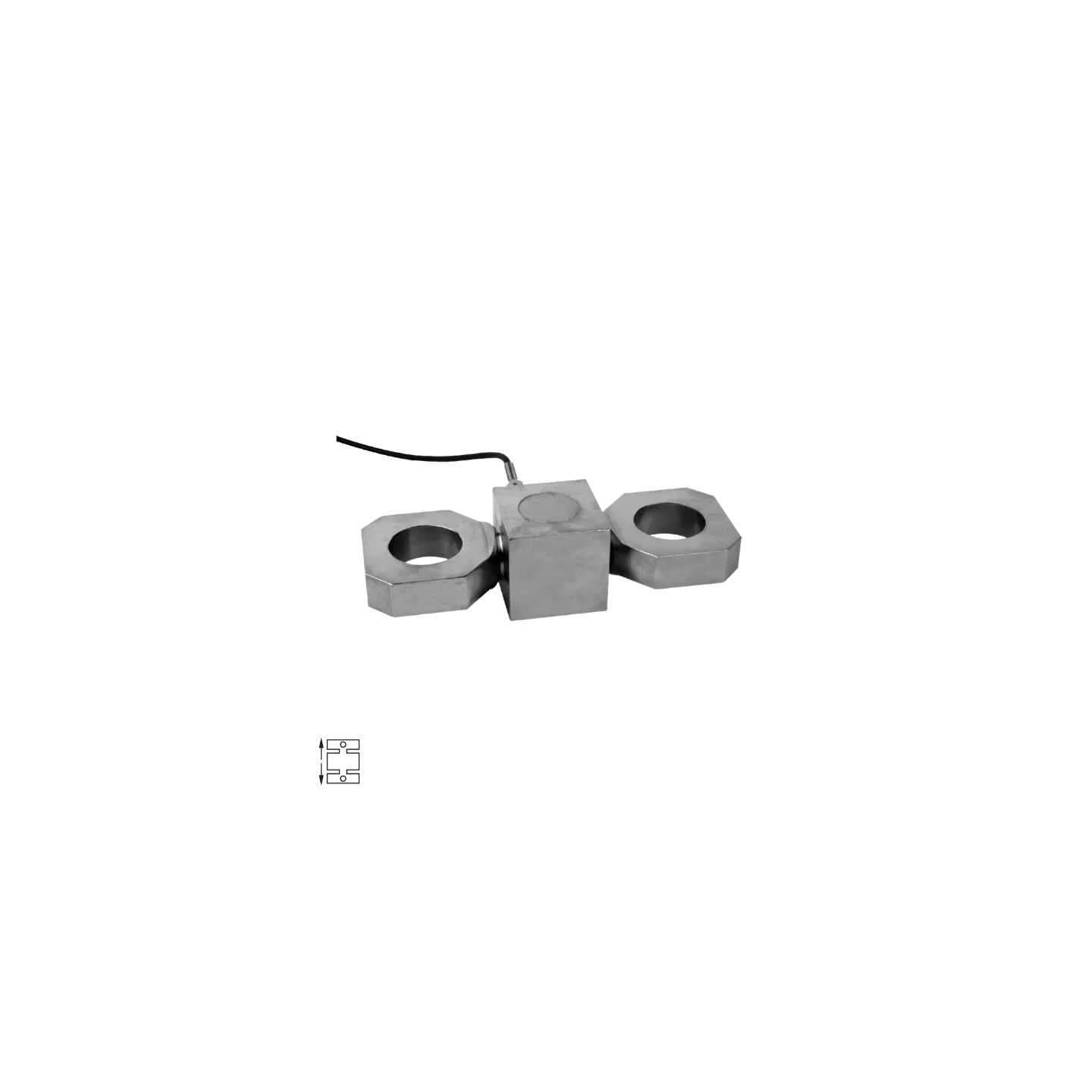 Capteur de force de traction de type maillon pour pesee suspendue modele NB