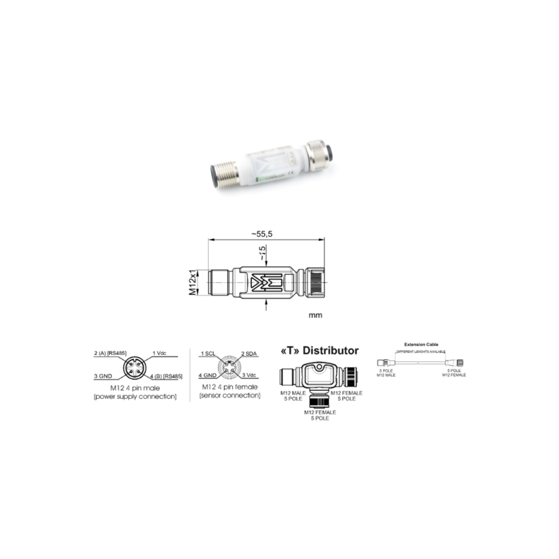 Transmetteur de température Modbus EvominiSER | Italcoppie | Mescan