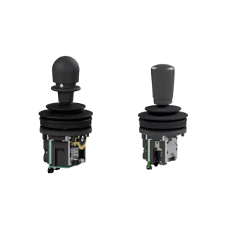 Joystick industriel ultra robuste avec boutons sur la poignée serie SK216