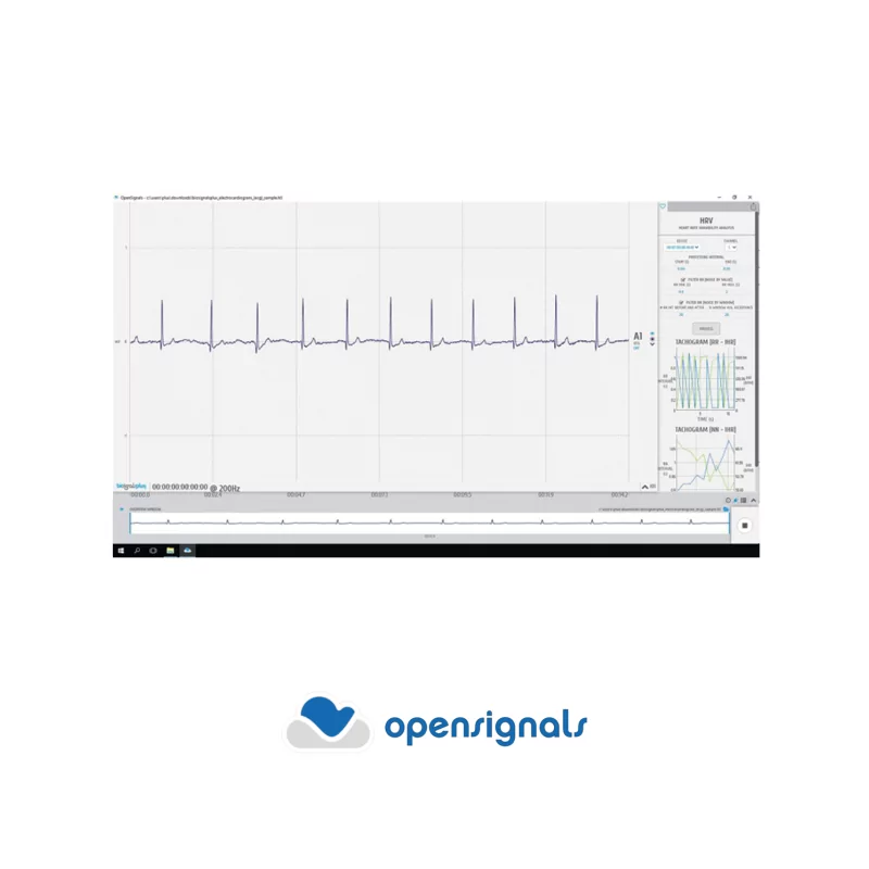 Variabilité de la fréquence cardiaque (VRC) pour OpenSignals (r)evolution | Biosignalsplux | Mescan