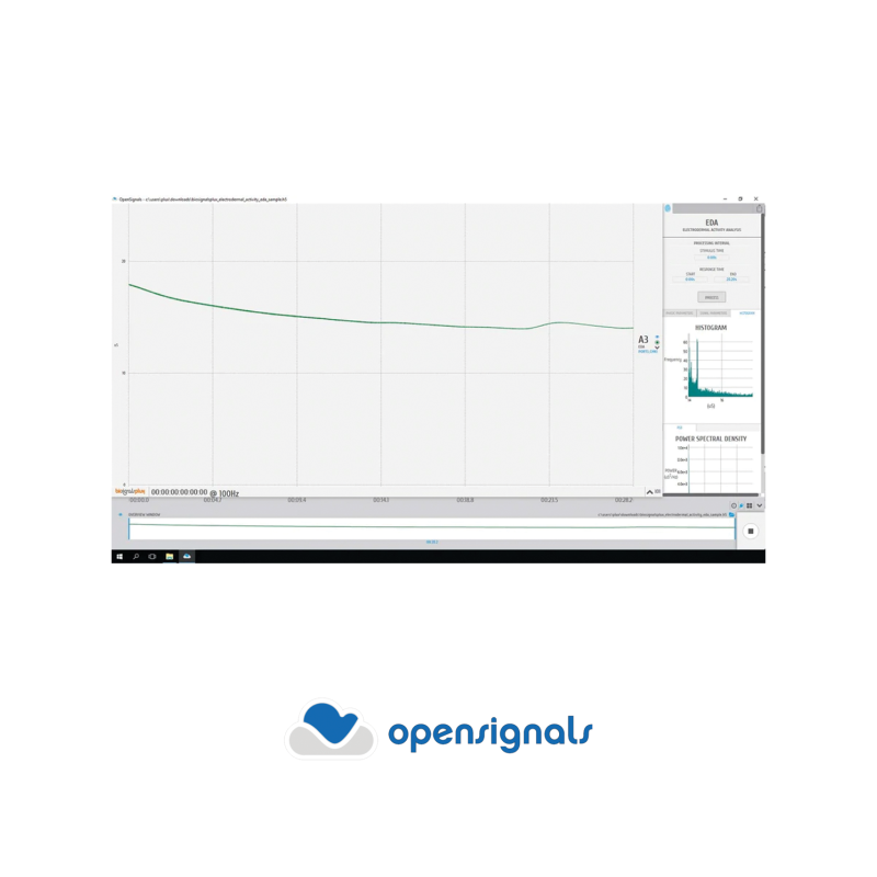 Événements liés à l'activité électrodermale (AED) pour OpenSignals (r)evolution|Biosignalsplux|Mescan