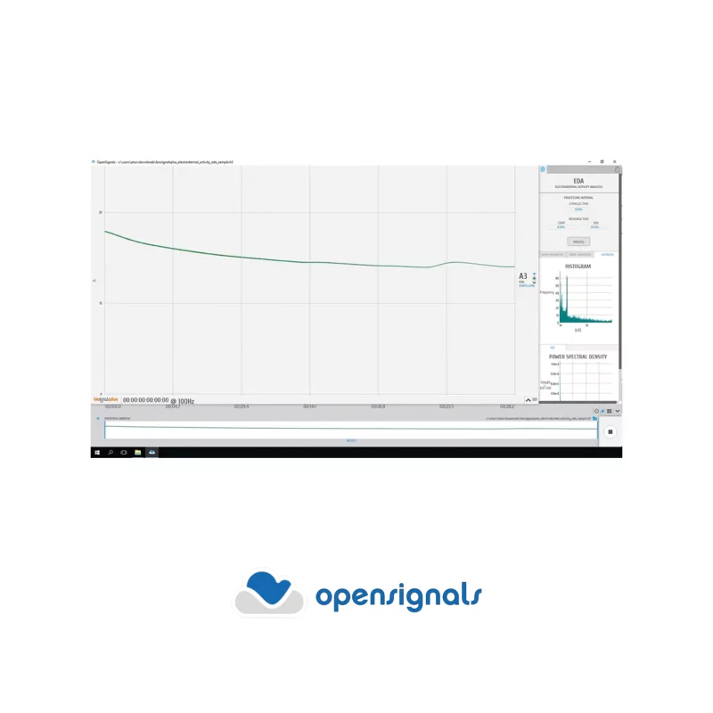 Événements liés à l'activité électrodermale (AED) pour OpenSignals (r)evolution | Biosignalsplux | Mescan