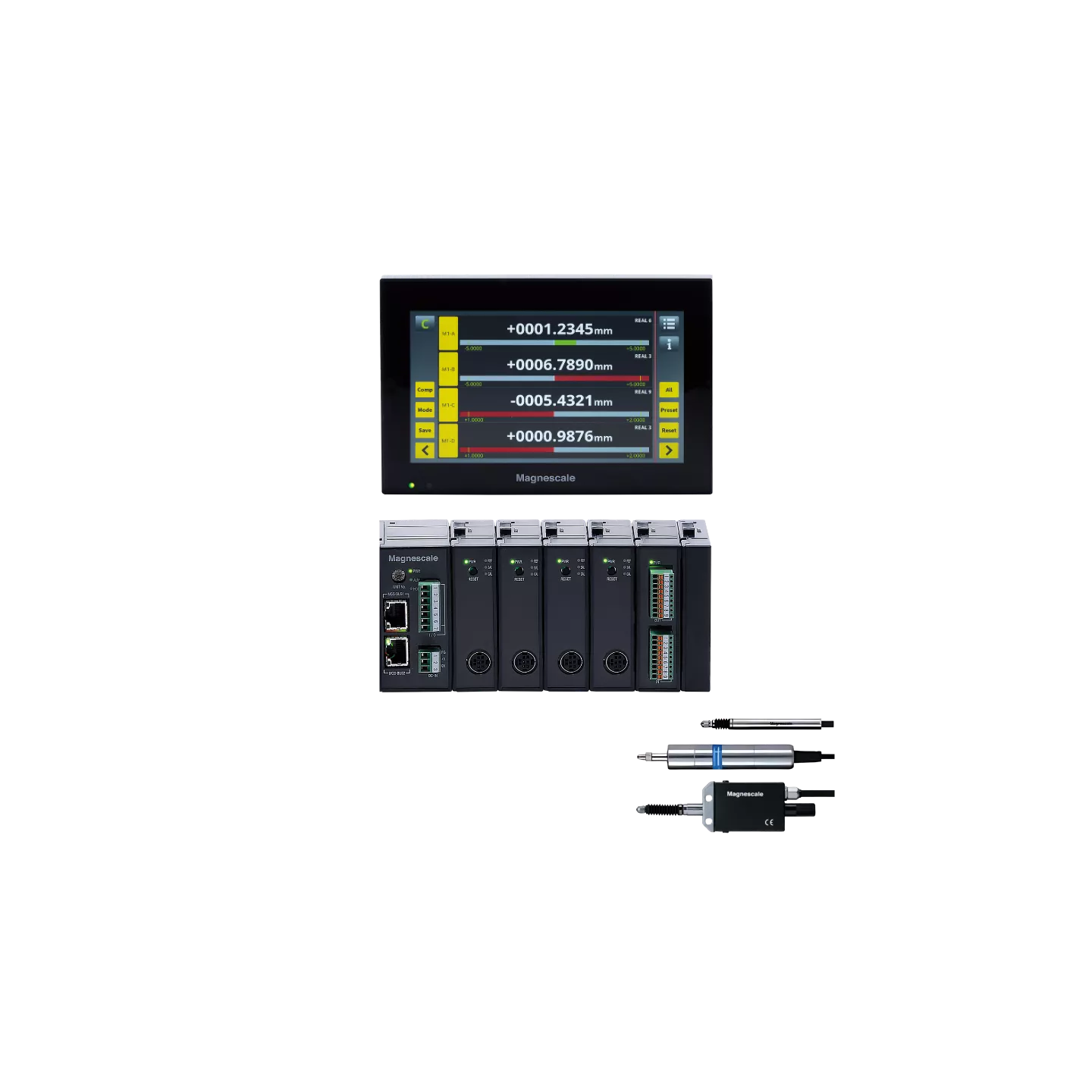 Magnescale LT80 MG80 LZ80 système d'acquisition Ethernet, jusqu'à 16 palpeurs numériques DK, DK800S et DT
