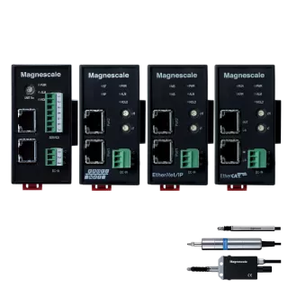 Ethernet (MG80-NE), EtherNet/IP (MG80-EI), PROFINET (MG80-PN), EtherCAT (MG80-EC) pour Digital Gauge DK, DK800S et DT