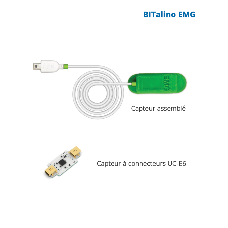Capteur d'électromyographie (EMG) BITalino|BITtalino|Mescan