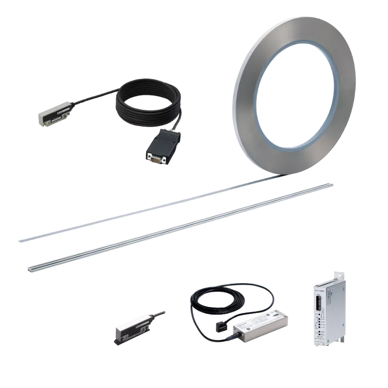 Règle numérique Magnescale en bande magnétique Digiruler SL110 et SL130, détecteurs PL81, PL82 ou PL25